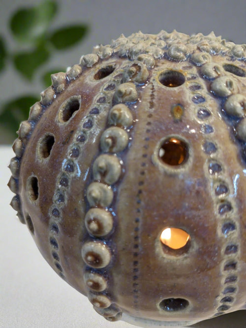 Sea Urchin Candle Holder - Serene Natural Tone